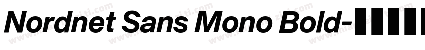 Nordnet Sans Mono Bold字体转换